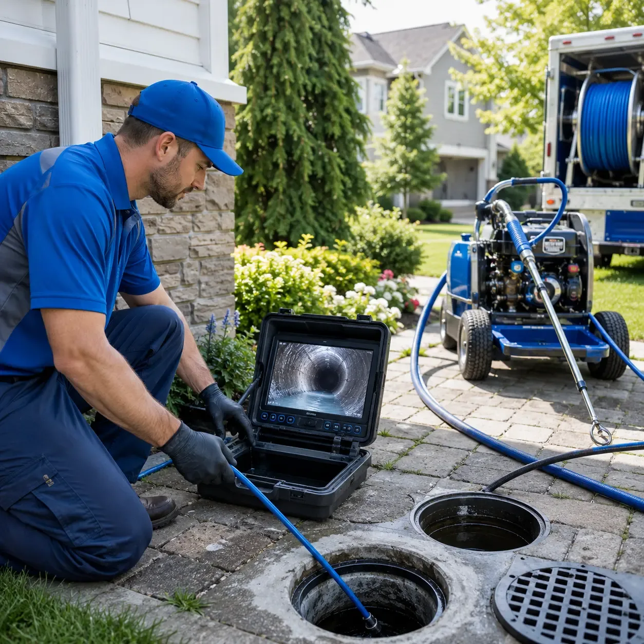 Outdoor drain cleaning professionals serving Boomer, NC