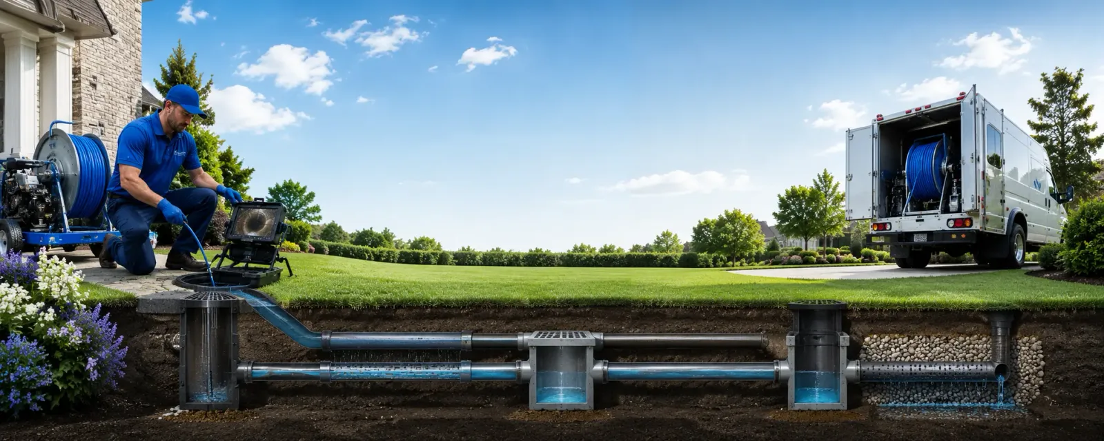 Outdoor drain cleaning information for Boomer, NC